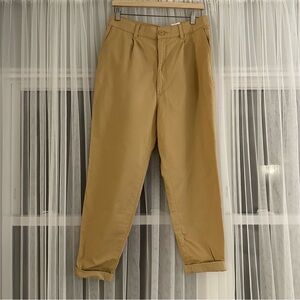 Khaki/yellow cotton chinos from H&M
